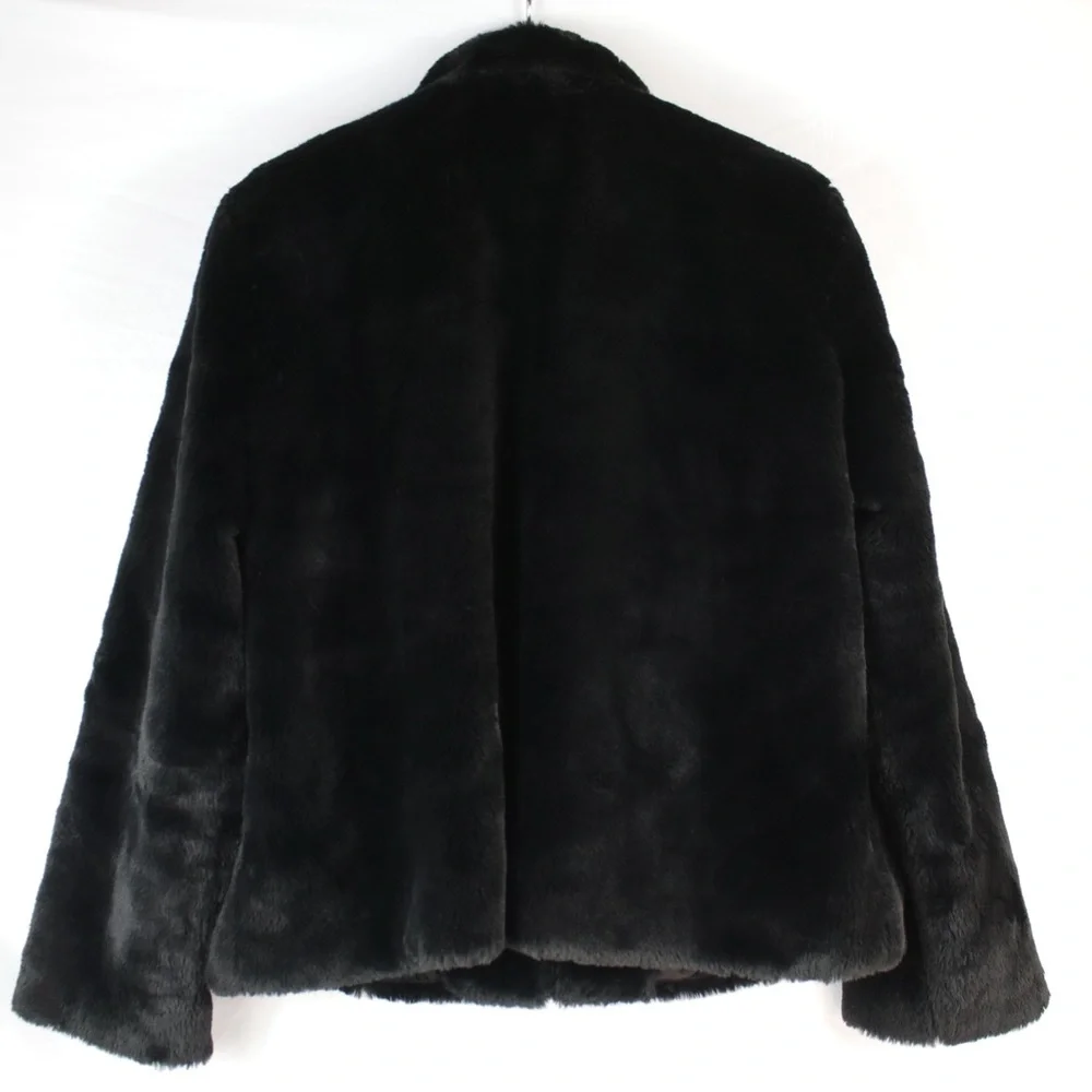 Express Black Faux‎ Fur Jacket Womens Size XL - NEW
